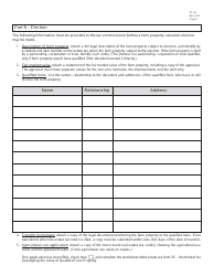 Form ET34 Qualified Farm Property Valuation Election Application - Ohio, Page 2