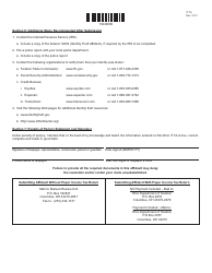 Form ITTA Identity Theft Affidavit - Ohio, Page 2