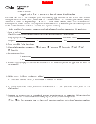 Form MF203 Application for License as a Retail Motor Fuel Dealer - Ohio