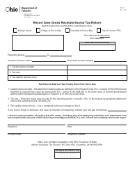 Document preview: Form RA-10 Resort Area Gross Receipts Excise Tax Return - Ohio