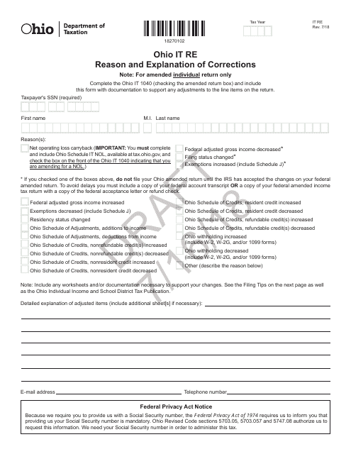 Form IT RE  Printable Pdf