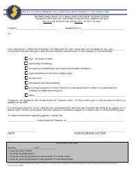 Form PD4 &quot;Notice of Disallowance of Claim for a Real Property Tax Deduction&quot; - New Jersey