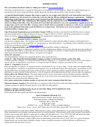 Minnesota Nonprofit Limited Liability Company Articles of Organization - Minnesota, Page 4