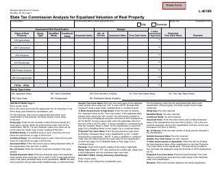 Form 603 State Tax Commission Analysis for Equalized Valuation of Real Property - Michigan