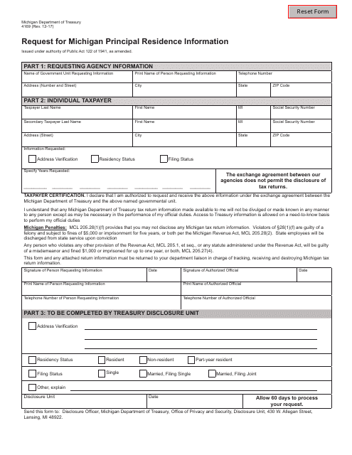 Form 4169  Printable Pdf