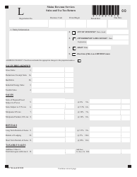 Form ST-7 &quot;Sales and Use Tax Return&quot; - Maine