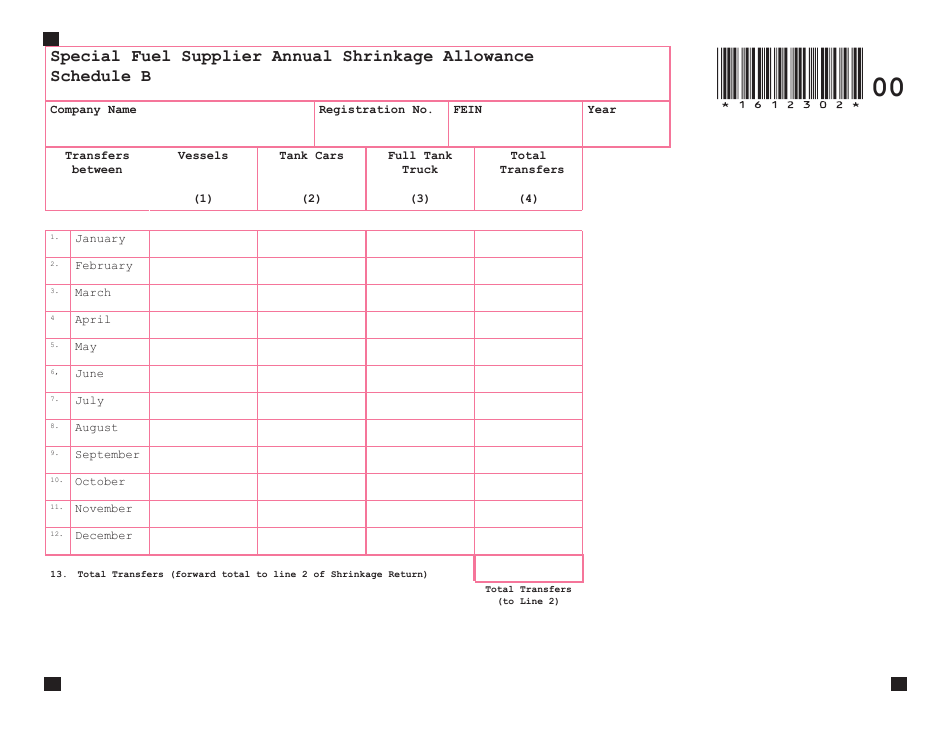 Form SSHR-1 Special Fuel Supplier Annual Shrinkage Allowance Computation - Maine, Page 3