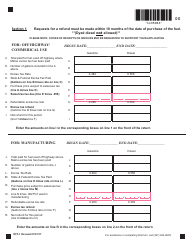 Form OFF-1 Off Highway Refund Application - Special Fuel and Gasoline Tax - Maine, Page 2