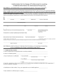 Application for CPA License: International Reciprocity - Idaho, Page 5
