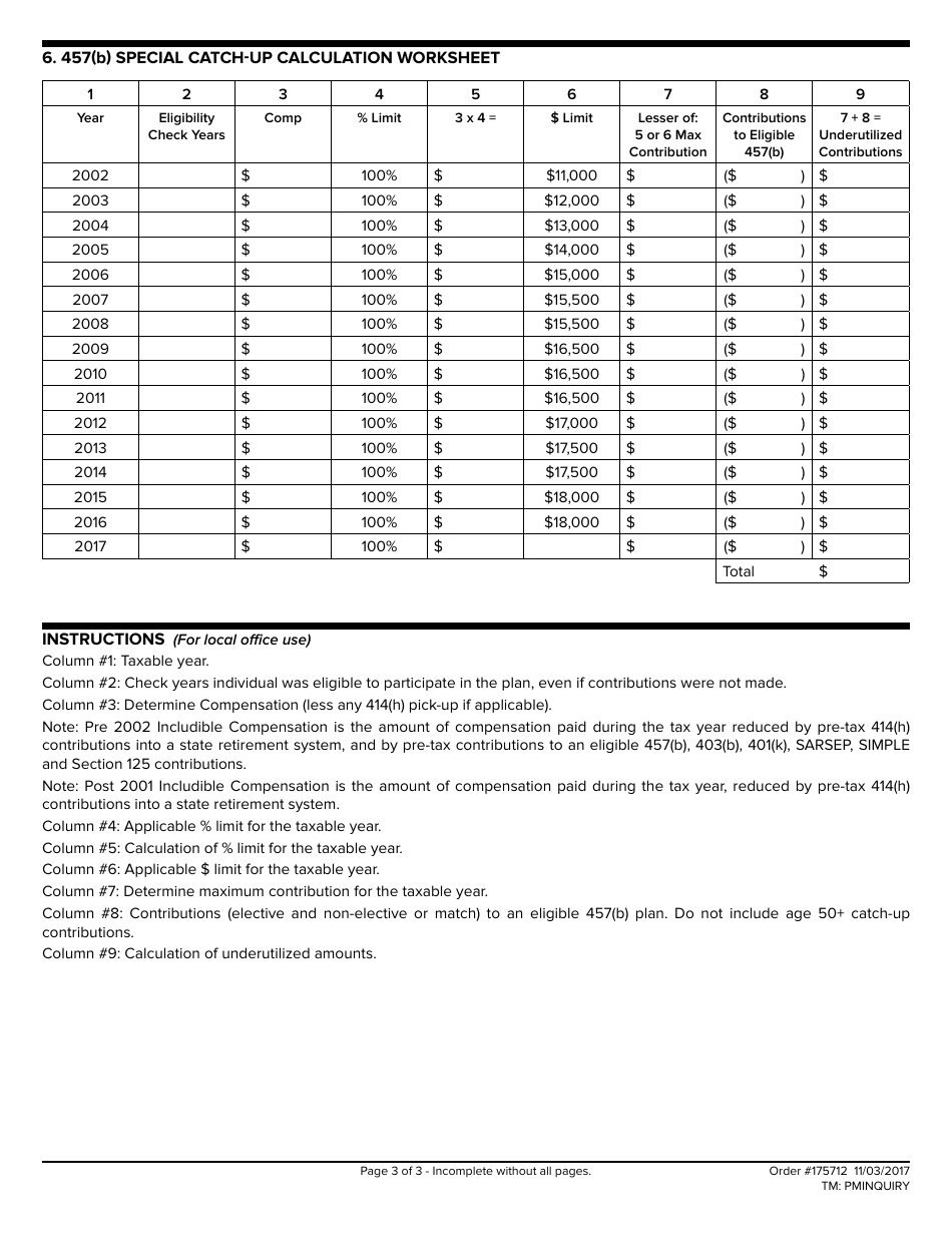 457(B) Plan Catch-Up Election - Delware Plan 664093 - Delaware, Page 3