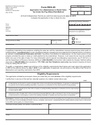 Document preview: Form REG-20 Application for a Materialman to Remit Sales Tax Under the Pay-When-Paid Method - Connecticut