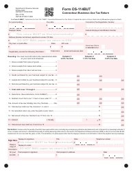 Document preview: Form OS-114BUT Connecticut Business Use Tax Return - Connecticut