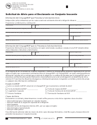 Formulario FTB705 SP Solicitud De Alivio Para El Declarante En Conjunto Inocente - California (Spanish)