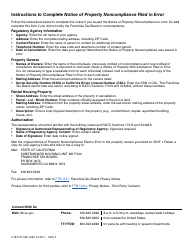 Form FTB1012 SRH Notice of Property Noncompliance Filed in Error Substandard Rental Housing - California, Page 2