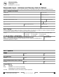Form FTB2917 Reasonable Cause - Individual and Fiduciary Claim for Refund - California
