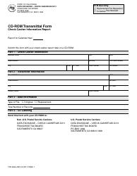 Document preview: Form FTB3606 Cd-Rom Transmittal Form - Check Casher Information Report - California