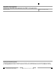 Form FTB2924 Reasonable Cause - Business Entity Claim for Refund - California, Page 2