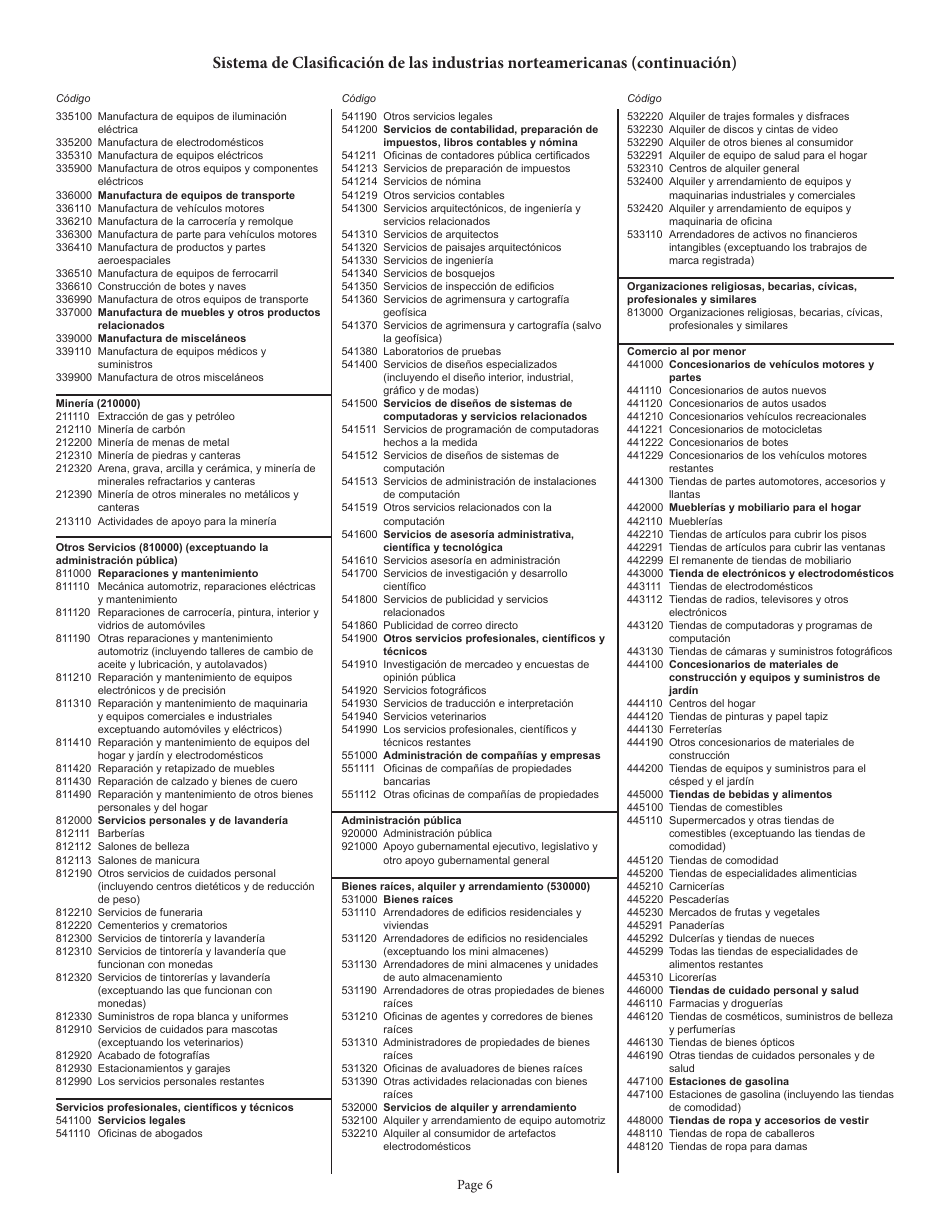 Formulario del Estado 56152 (BT-1) Solicitud Fiscal Comercial - Indiana (Spanish), Page 10