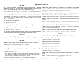 State Form 4950 (INIRP-C) Schedule C International Registration Plan - Indiana, Page 2