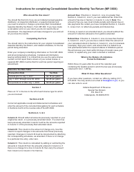 State Form 49875 (MF-360X) Amended Consolidated Gasoline Monthly Tax Return - Indiana, Page 4
