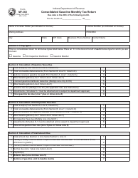 State Form 49276 (MF-360) Consolidated Gasoline Monthly Tax Return - Indiana