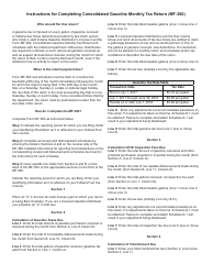 State Form 49276 (MF-360) Consolidated Gasoline Monthly Tax Return - Indiana, Page 4
