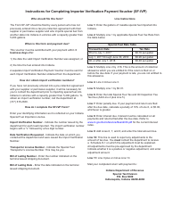 State Form 46635 (SF-IVP) Importer Verification Payment Voucher - Indiana, Page 2