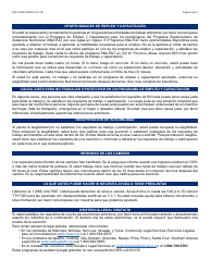 Formulario FAA-1530A FORFFS Aviso De Recomendacion Y Participacion De Abawd - Arizona (Spanish), Page 3