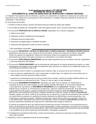 Formulario LCR-1007A FORFFS Informe De Visita Al Hogar Suplemento Al Aviso De Derechos De Inspeccion Y Debido Proceso - Arizona (Spanish), Page 2