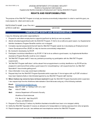 Document preview: Form SNA-100A FORPD Rights and Responsibilities - Arizona