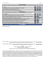Form LCR-1079B FORFF Abbreviated Developmental Home Compliance Review - Arizona, Page 2