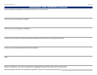Form DDD-1402C FORFF Quality Assurance Review - Group Supported Employment - Arizona, Page 3