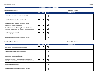 Form DDD-1402C FORFF Quality Assurance Review - Group Supported Employment - Arizona, Page 4