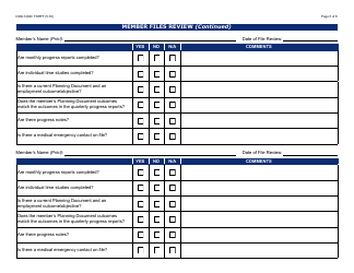 Form DDD-1402C FORFF Quality Assurance Review - Group Supported Employment - Arizona, Page 5