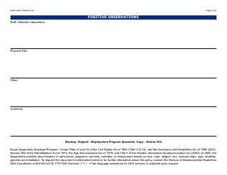 Form DDD-1402C FORFF Quality Assurance Review - Group Supported Employment - Arizona, Page 8