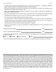 Form RSA-1313A FORENG Authorization for Release of Rsa Records (Including HIPAA Covered Records) - Arizona, Page 2