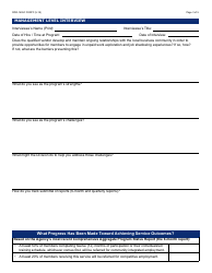 Form DDD-1405C FORFF Quality Assurance Review - Transition to Employment - Arizona, Page 3