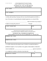 Form FAA-1360A FORNA Appendix 6 Arizona Disaster Nutrition Assistance Program (Dnap) Forms and Desk Aids - Arizona, Page 13