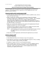 Form FAA-1360A FORNA Appendix 6 Arizona Disaster Nutrition Assistance Program (Dnap) Forms and Desk Aids - Arizona, Page 14