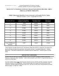 Form FAA-1360A FORNA Appendix 6 Arizona Disaster Nutrition Assistance Program (Dnap) Forms and Desk Aids - Arizona, Page 22