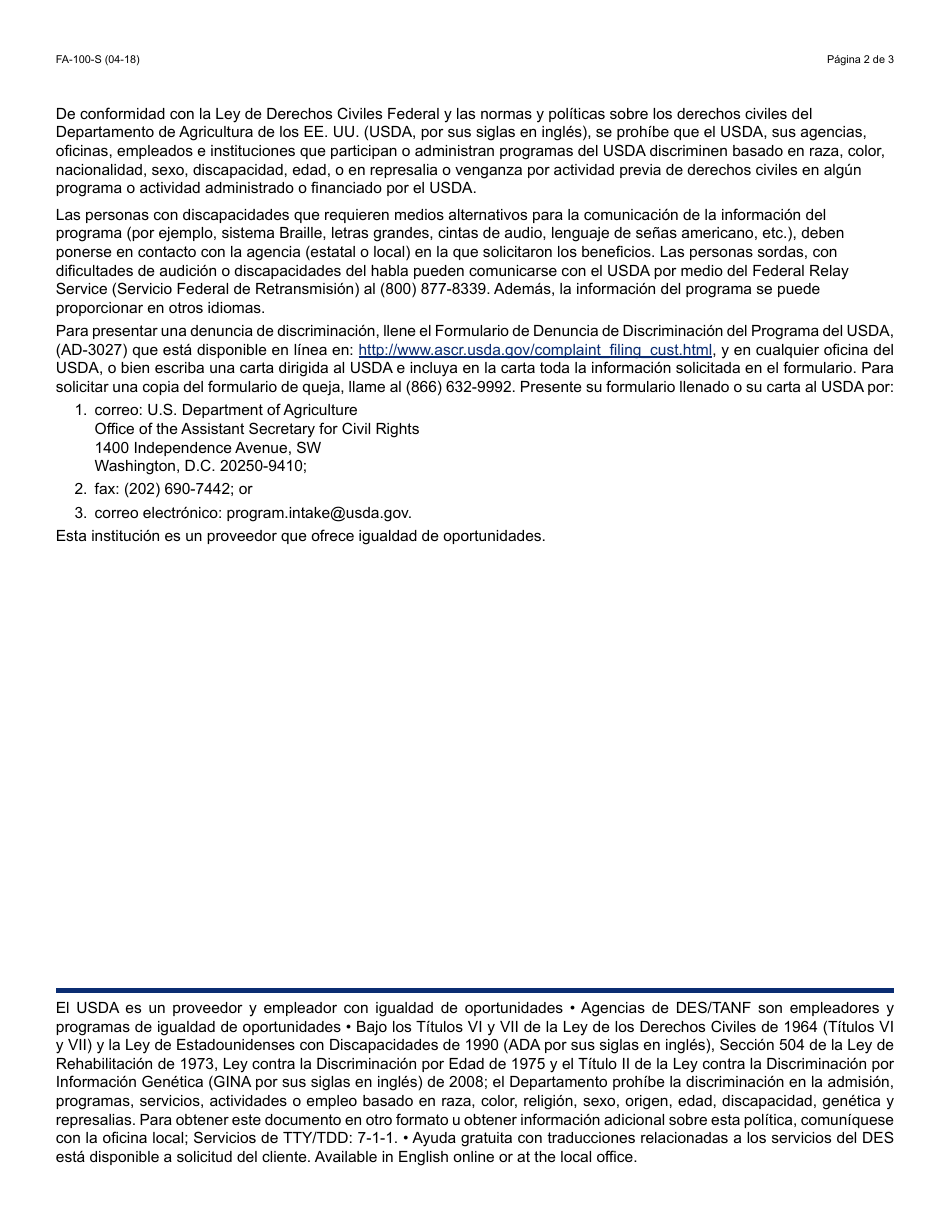 Form FAA-1360A FORNA Appendix 6 Arizona Disaster Nutrition Assistance Program (Dnap) Forms and Desk Aids - Arizona, Page 31