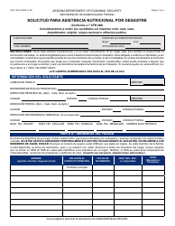 Form FAA-1360A FORNA Appendix 6 Arizona Disaster Nutrition Assistance Program (Dnap) Forms and Desk Aids - Arizona, Page 7