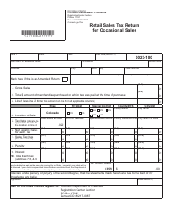 Form DR0100A Retail Sales Tax Return for Occasional Sales - Colorado, Page 2