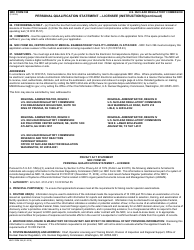 NRC Form 398 Personal Qualification Statement - Licensee, Page 5