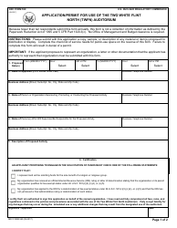 NRC Form 590 Application/Permit for Use of the Two White Flint North (Twfn) Auditorium