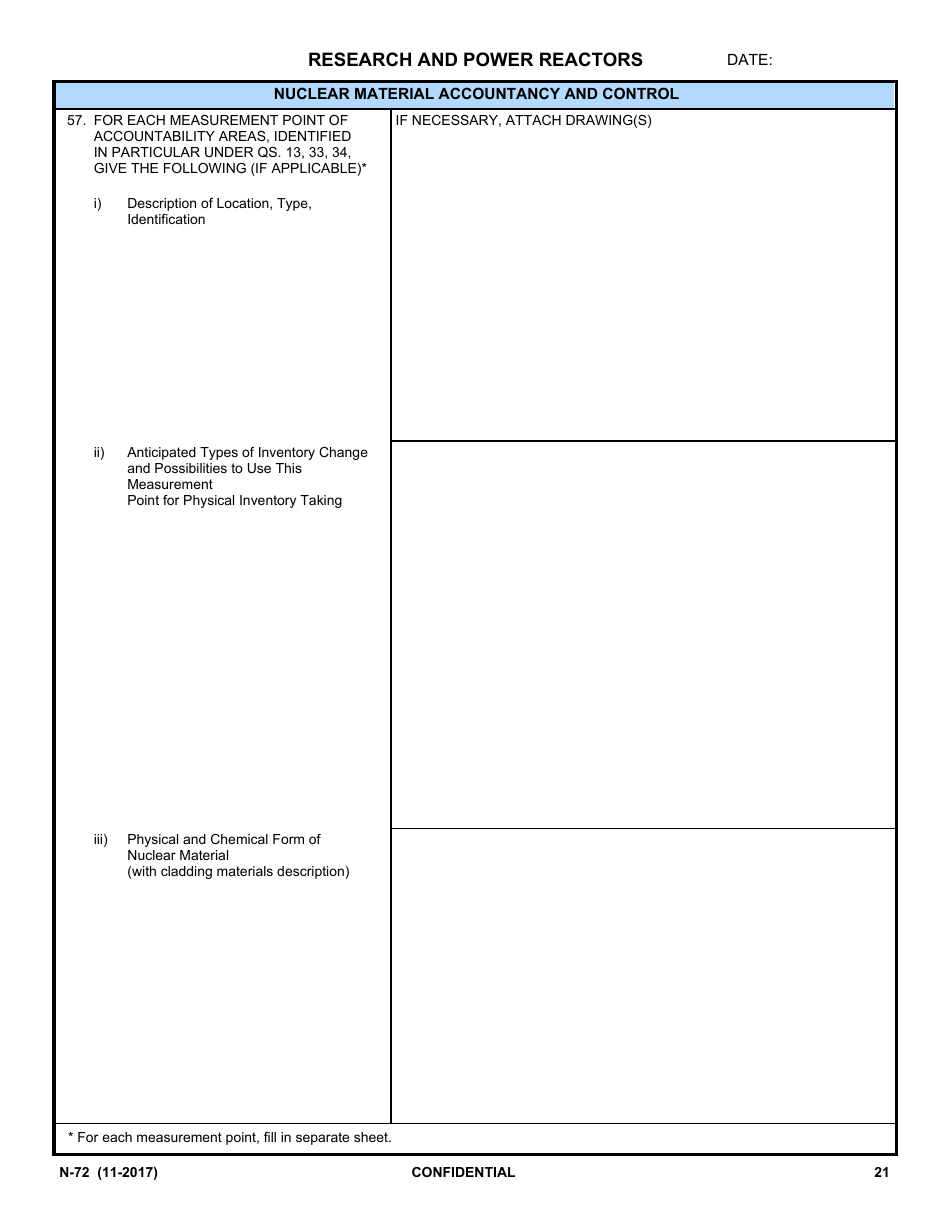 IAEA Form N-72 Design Information Questionnaire, Page 19