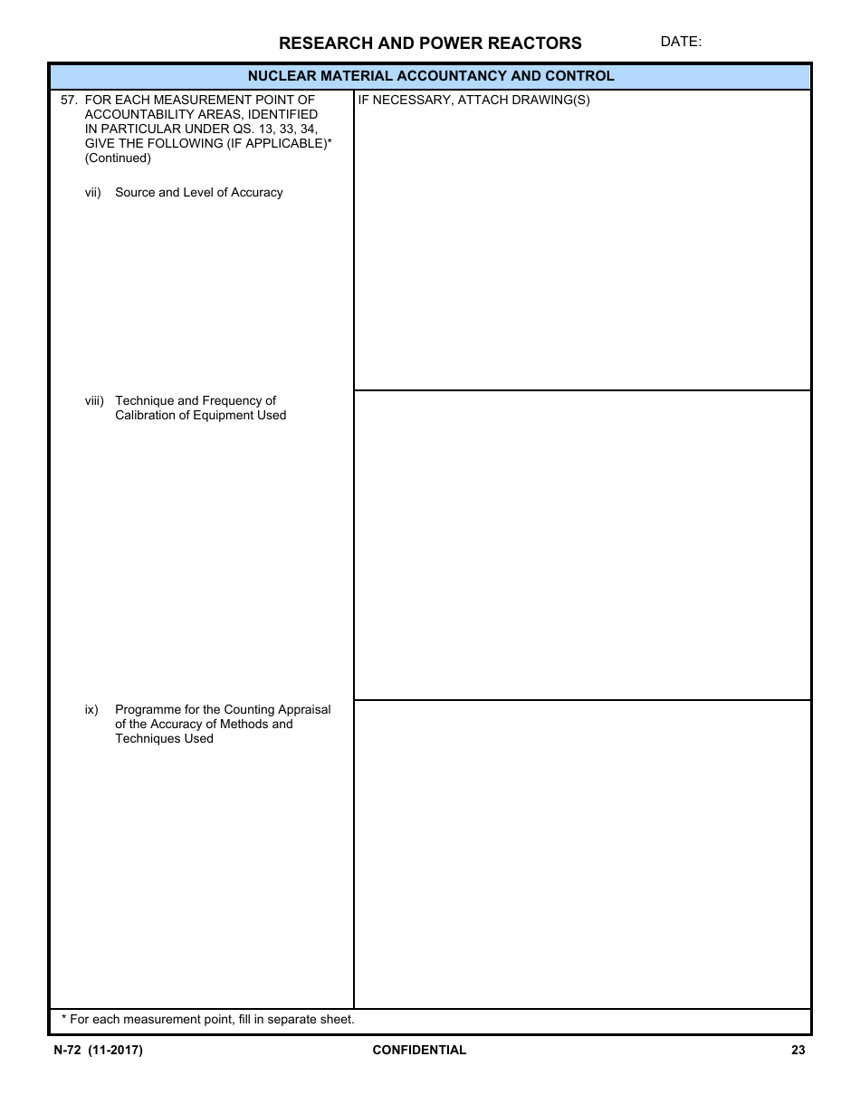 IAEA Form N-72 Design Information Questionnaire, Page 21