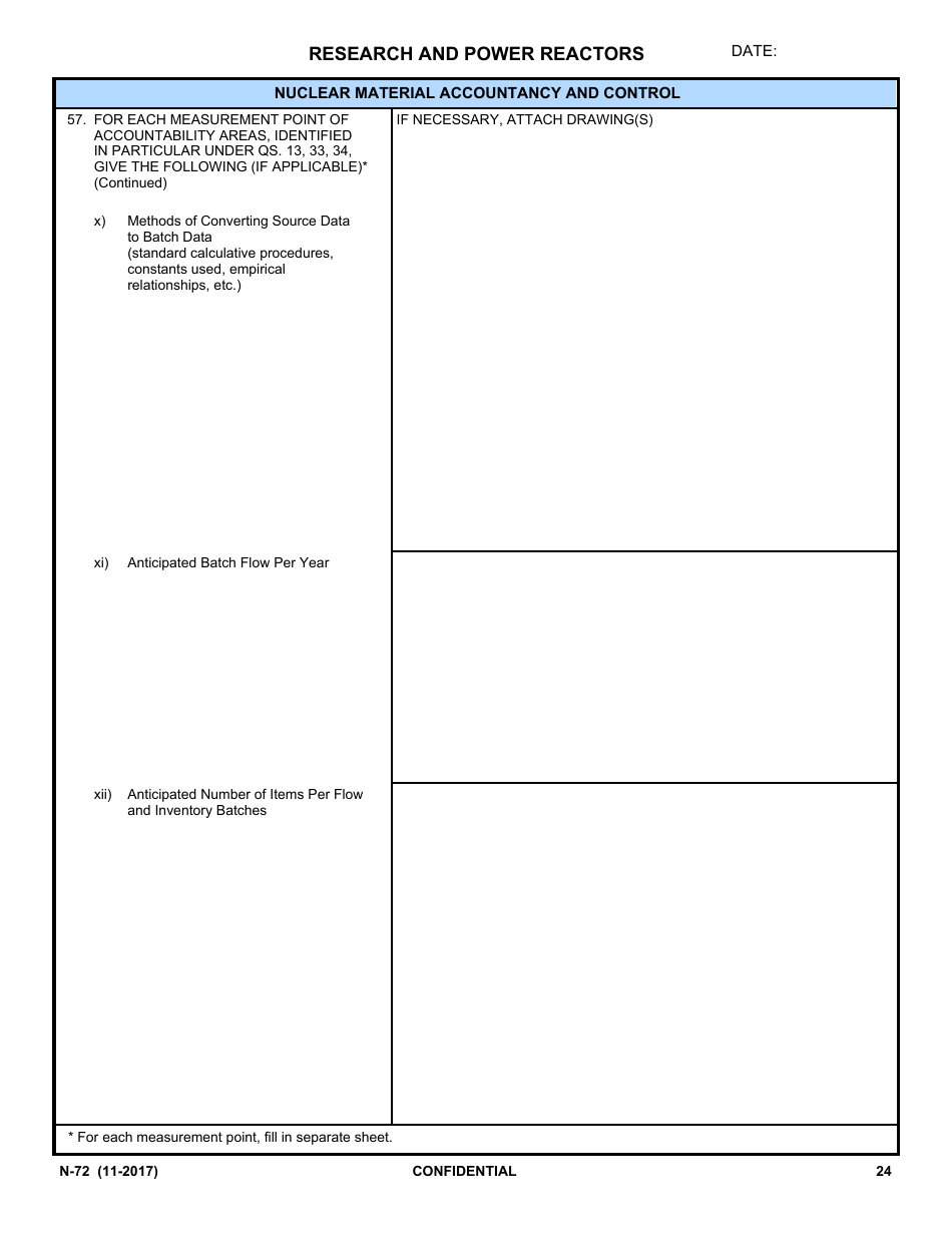 IAEA Form N-72 Design Information Questionnaire, Page 22