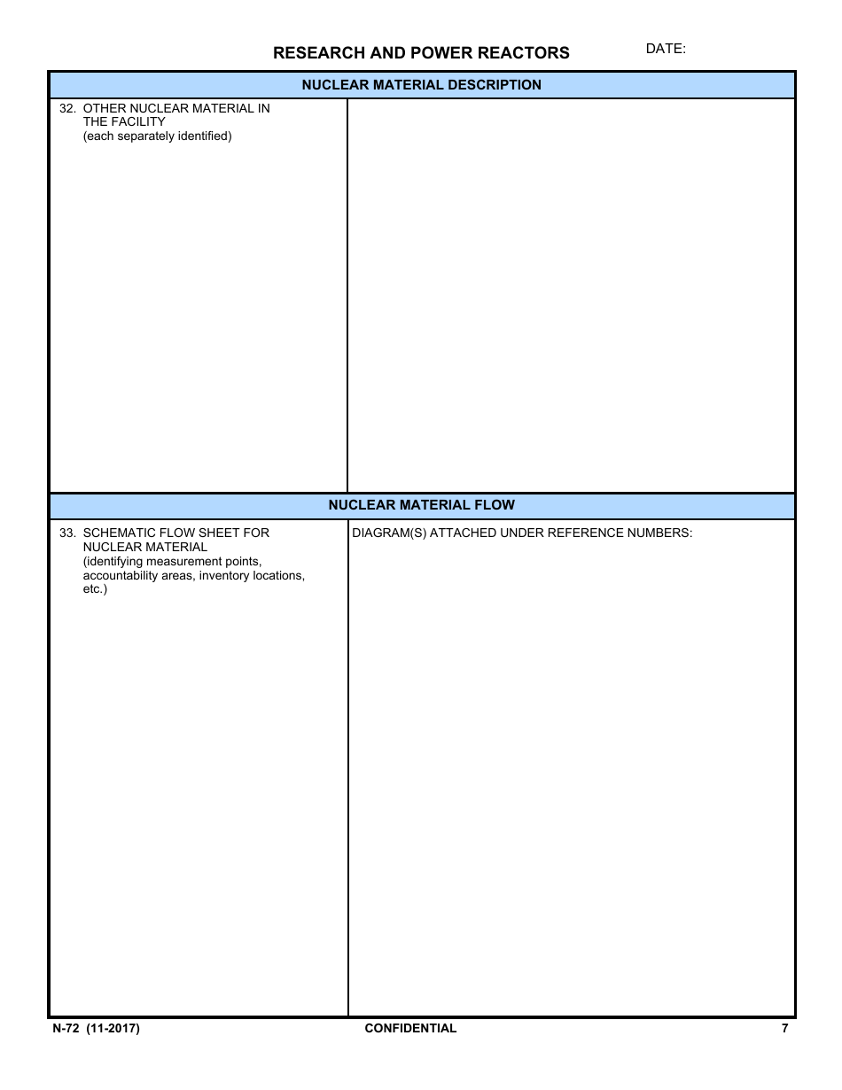 IAEA Form N-72 Design Information Questionnaire, Page 5