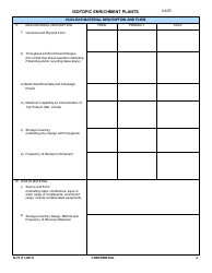 NRC Form N-75 Iaea Design Information Questionnaire - Isotopic Enrichment Plants, Page 2